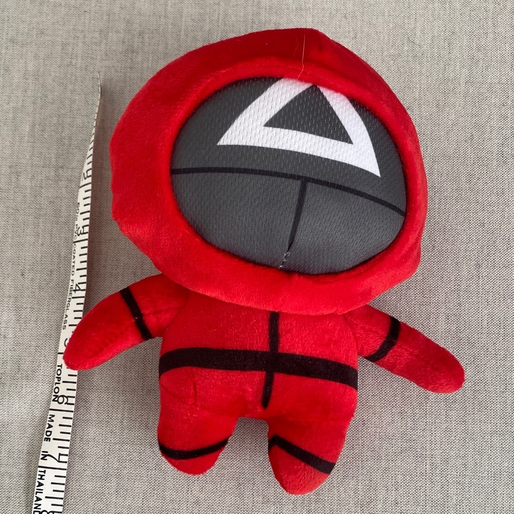 7" Squid Games Plush Red Black